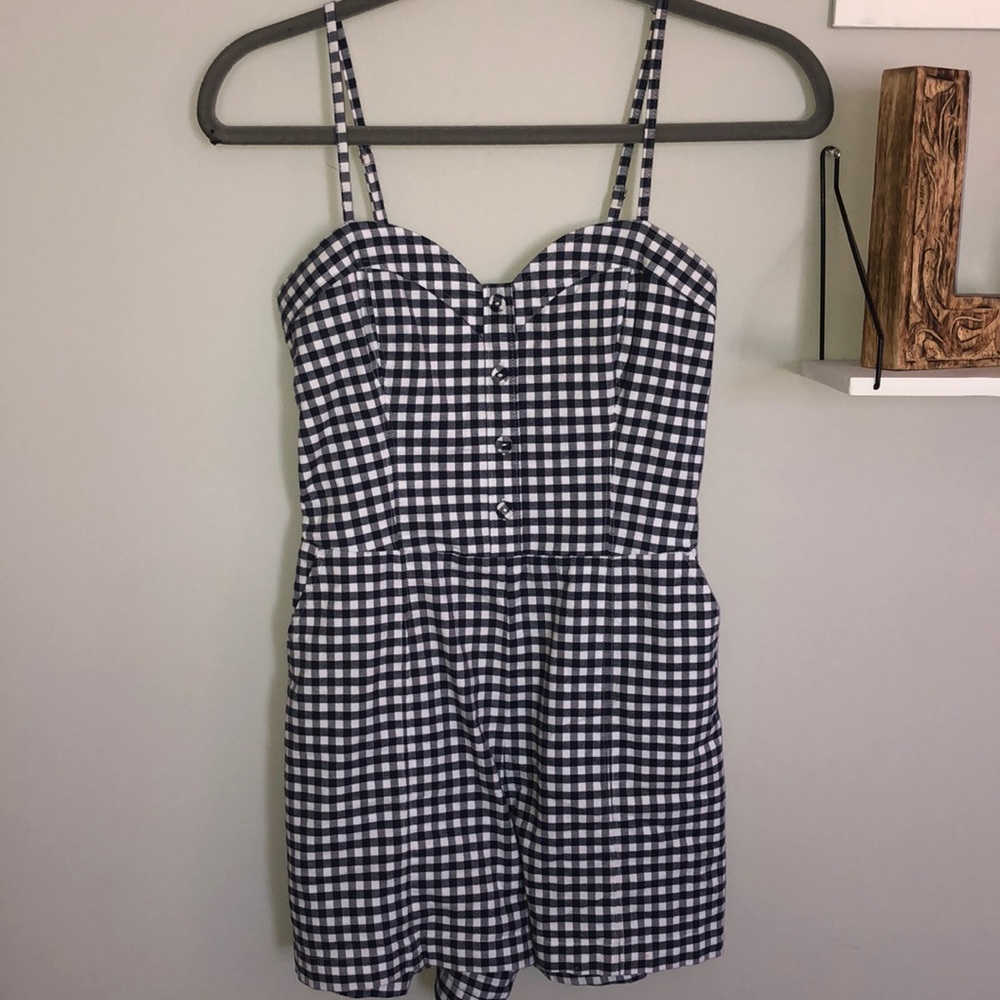 Gingham Abercrombie romper